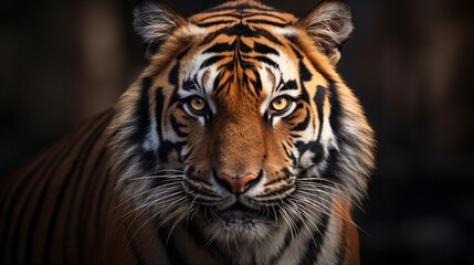 Majestic Tiger Portrait in HD 8K Wallpaper AI Generated