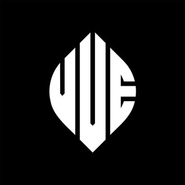 VVE circle letter logo design with circle and ellipse shape. VVE ellipse letters with typographic style. The three initials form a circle logo. VVE circle emblem abstract monogram letter mark vector.