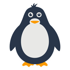 Minimal Penguin Flat vector illustration, Penguin vector illustration