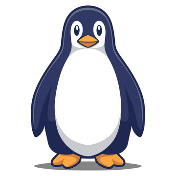 Minimal Penguin Flat vector illustration, Penguin vector illustration