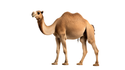 Camel isolated on a transparent background