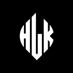 XLK circle letter logo design with circle and ellipse shape. XLK ellipse letters with typographic style. The three initials form a circle logo. XLK circle emblem abstract monogram letter mark vector.