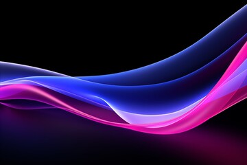 Vibrant 3D Abstract Art. Bright Neon Colors, Eye-catching Background for Design Projects
