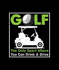Golf The Only Sport You Can Drink And Drive Golfing T-Shirt, driver golf t shirt, golf drink t-shirt, golf t shirts designs, Golf Sport t shirt Design, Golf t shirt, Golf drink and drive t shirt