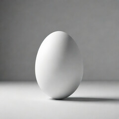 egg on a plain background, digital art, 3d rendering