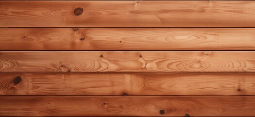 Uneven cedar planks in horizontal orientation; natural wood grain knotted background - obrazy, fototapety, plakaty