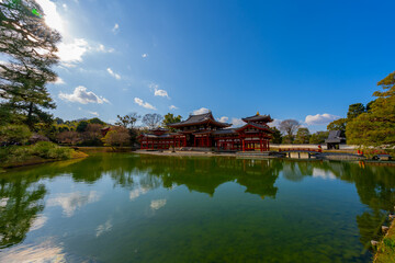 Fototapeta na wymiar 京都 平等院の風景