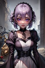 Beautiful anime girl illustration