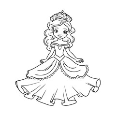 Little Princess Coloring page for kids