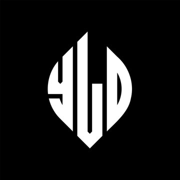 YLO circle letter logo design with circle and ellipse shape. YLO ellipse letters with typographic style. The three initials form a circle logo. YLO circle emblem abstract monogram letter mark vector.