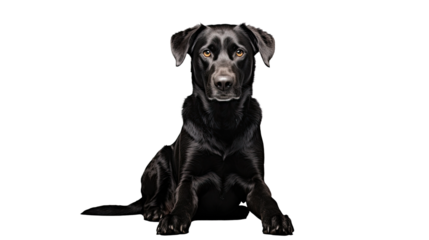 Dog isolated on a transparent background