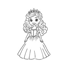 Little Princess Coloring page for kids