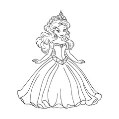 Little Princess Coloring page for kids