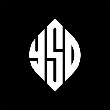 YSD circle letter logo design with circle and ellipse shape. YSD ellipse letters with typographic style. The three initials form a circle logo. YSD circle emblem abstract monogram letter mark vector.