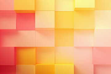 Abstract background of colorful cubes. Generative Ai