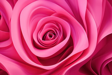 Abstract background with pink rose. Generative Ai