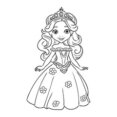 Little Princess Coloring page for kids