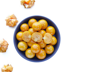 Fresh cape gooseberry. Delicious tropical fruit