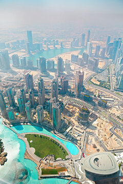UAE. Aerial view from the height of Burj Khalifa