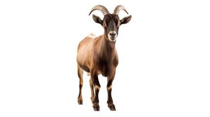 Goat isolated on a transparent background