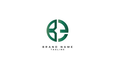 BE, EB, Abstract initial monogram letter alphabet logo design
