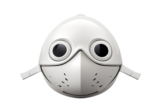 One striped Easter egg isolated on PNG Background. Generative Ai. - Powered by Adobe