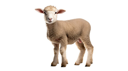 Lamb isolated on a transparent background