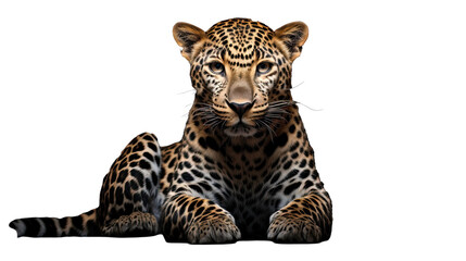 Leopard isolated on a transparent background