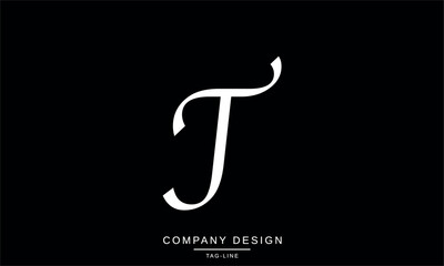TJ, JT, Abstract Letters Logo Monogram
