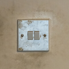 Dirty double light switch
