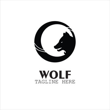 wolf face logo, suitable for creating a logo for your group or business,
