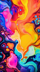 Abstract background. Liquids mixing together