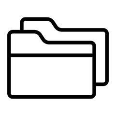 folder line icon