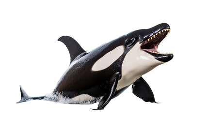 Obraz premium Orca isolated on a transparent background