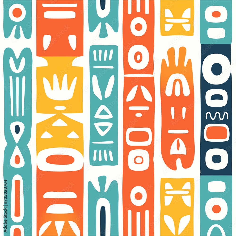 Wall mural Creative Totem pattern wallpaper