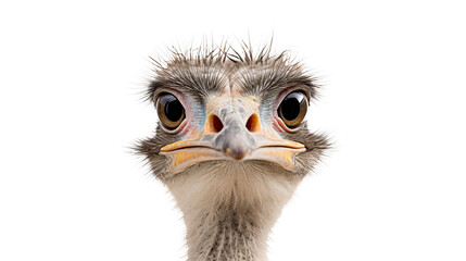 Ostrich isolated on a transparent background