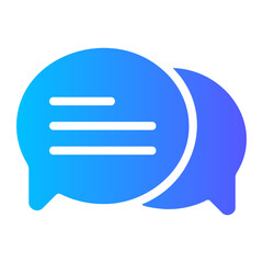 dialog gradient icon