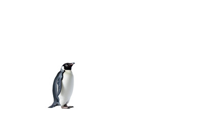Penguin isolated on a transparent background
