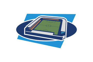 Simple football stadium icon, Sport icon, flat, football stadium vector icon. vector illustration.
