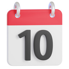3D 10th date illustration