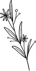 Line Drawing Flower