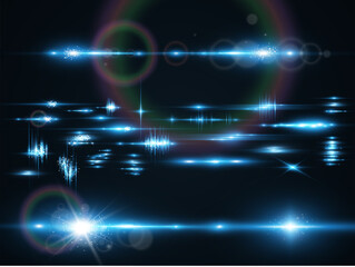 Set of bright light rays.Brigh light on the background.	

