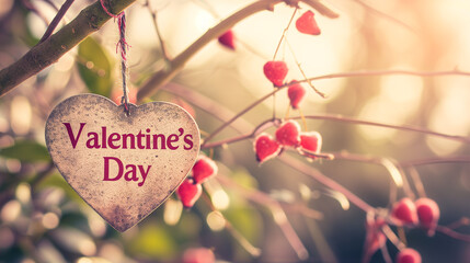 Valentine's Day Heart Decoration Amongst Nature