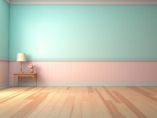 Fototapeta premium Creative colorful Interior illustration