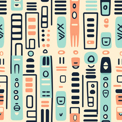 Cute Totem pattern and wallpaper