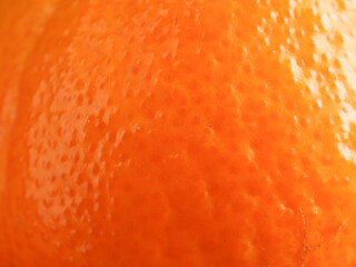 Close up macro shot of orange skin