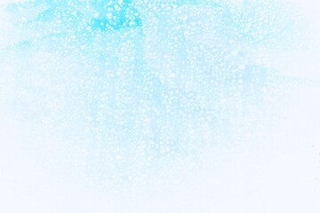 Blue snow bubbles background - visually nice and contrasting matches black bold text