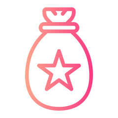 gift bag gradient icon