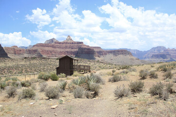 ranger hut in the grand canyon national parl 