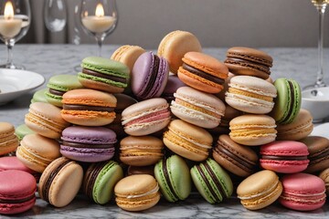Pile of macarons